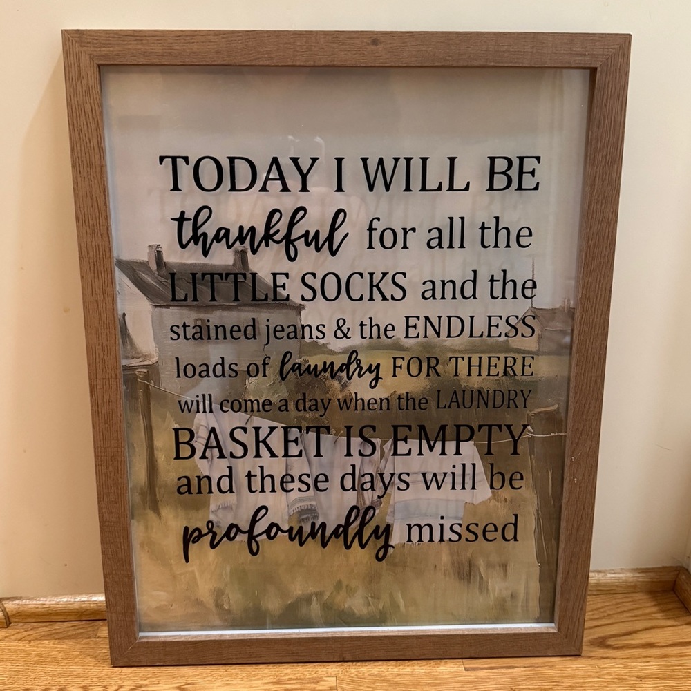 Framed Wall Art “Thankful”